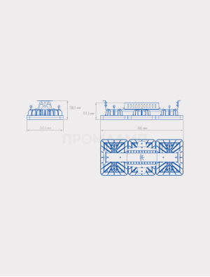 Размеры светильника TL-PROM APS 285 5K D